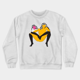 M of Mom & Daughter Crewneck Sweatshirt